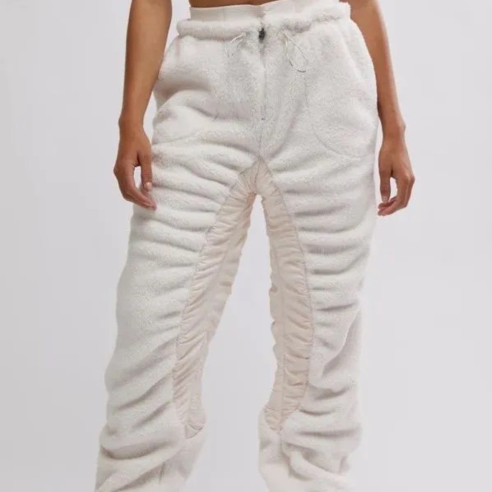 FP Movement by Free People Ivory Textured Joggers